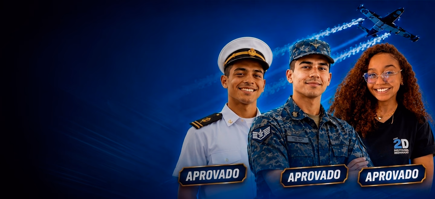Alunos aprovados nas Forças Armadas pelo Curso 2D